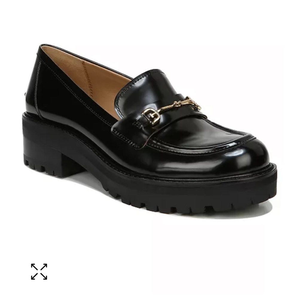 Sam Edelman Tully Lug Sole Loafer, Black Box Leather